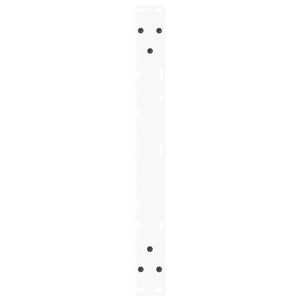 Spisebordben V-formet 2 stk hvit 70x(42-43,3) cm stål