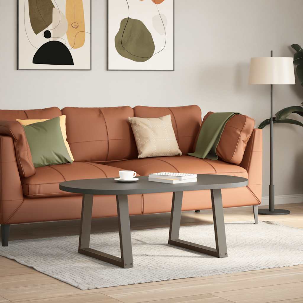 Spisebordben V-formet 2 stk naturell 70x(42-43,3) cm stål