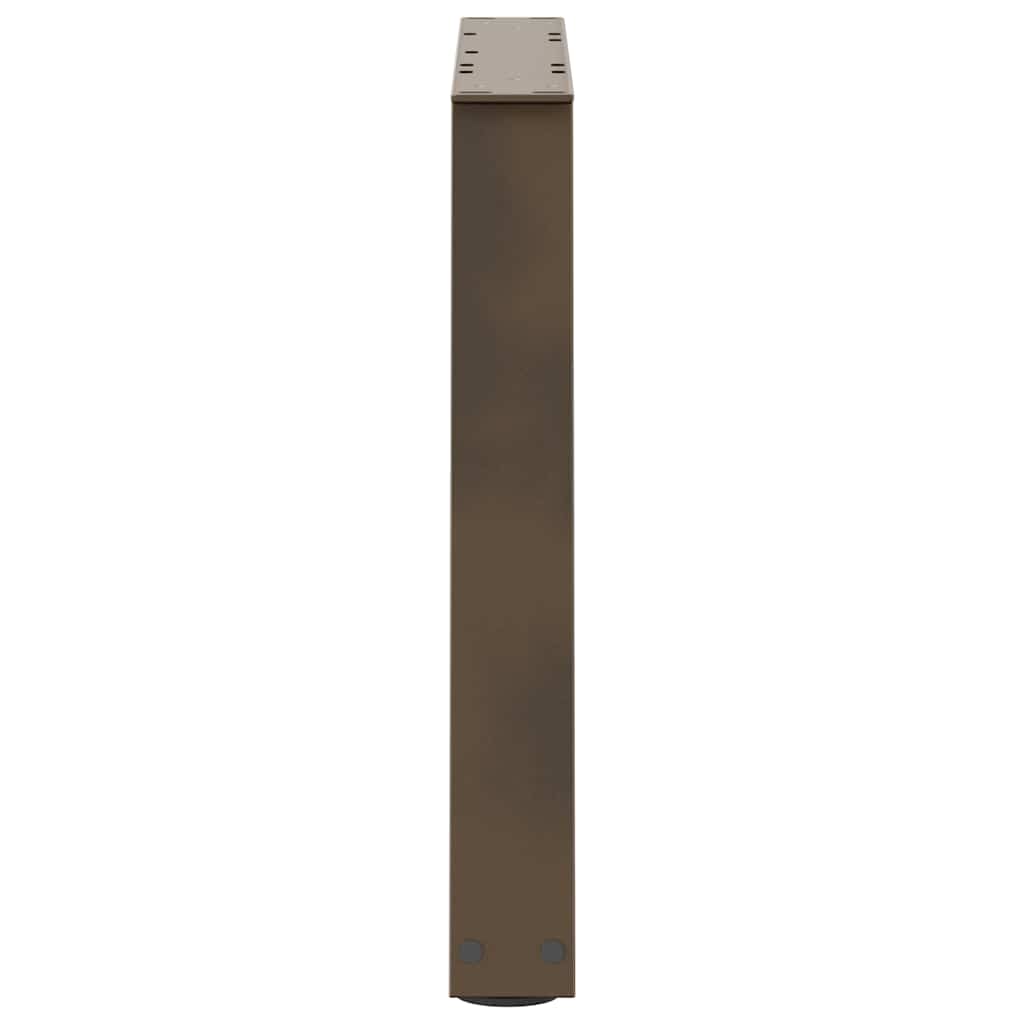 Spisebordben V-formet 2 stk naturell 70x(42-43,3) cm stål