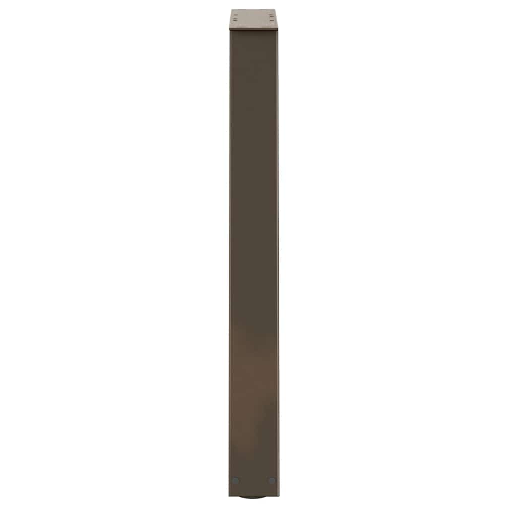 Spisebordben V-formet 2 stk naturell 60x(72-73,3) cm stål