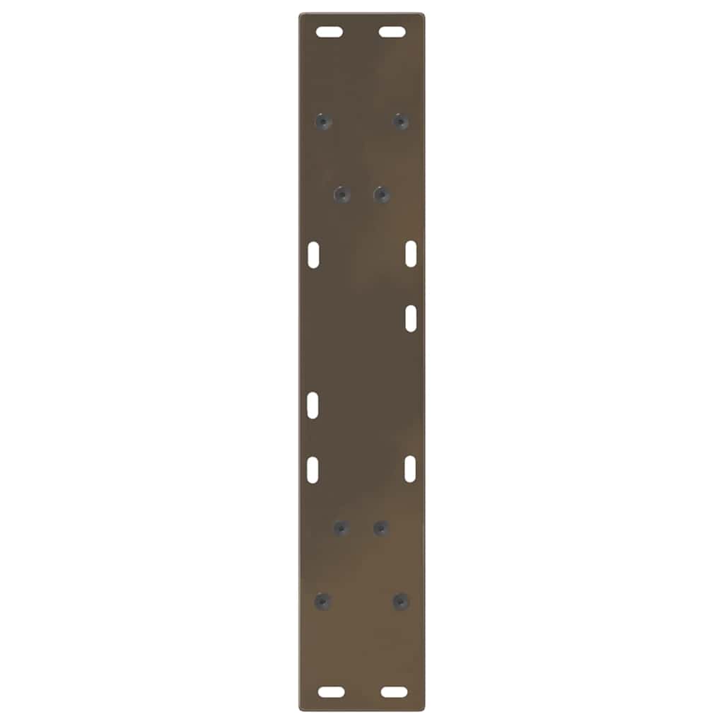Spisebordben V-formet 2 stk naturell 60x(72-73,3) cm stål