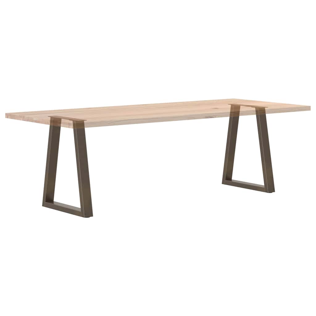 Spisebordben V-formet 2 stk naturell 60x(72-73,3) cm stål