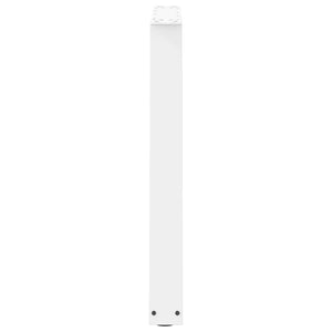 Spisebordben V-formet 2 stk hvit 70x(72-73,3) cm stål