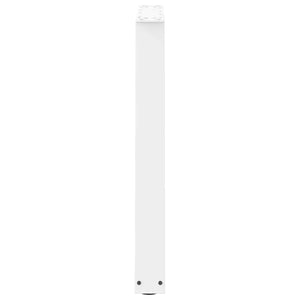Spisebordben V-formet 2 stk hvit 80x(72-73,3) cm stål