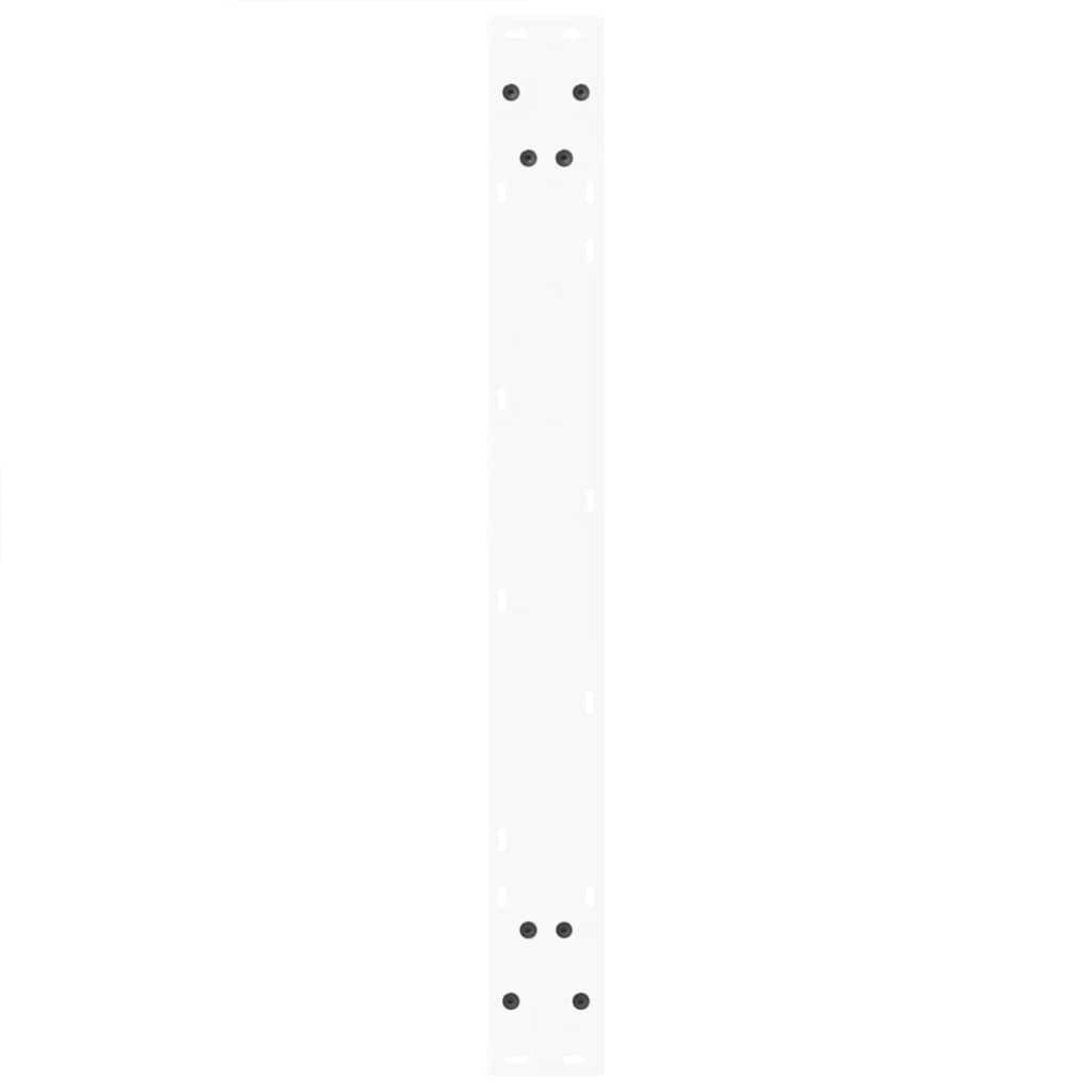 Spisebordben V-formet 2 stk hvit 80x(72-73,3) cm stål