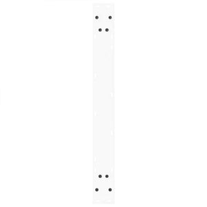 Spisebordben V-formet 2 stk hvit 80x(72-73,3) cm stål