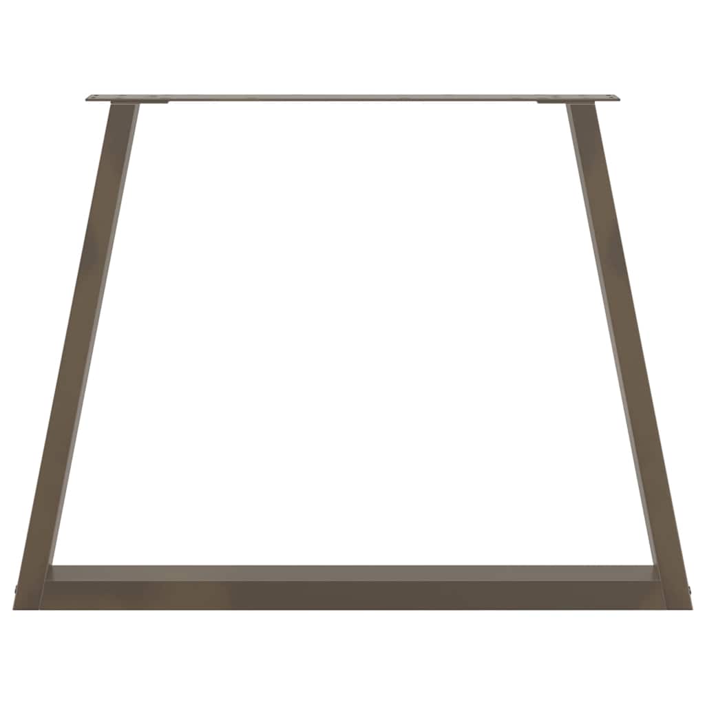 Spisebordben V-formet 2 stk naturell 90x(72-73,3) cm stål