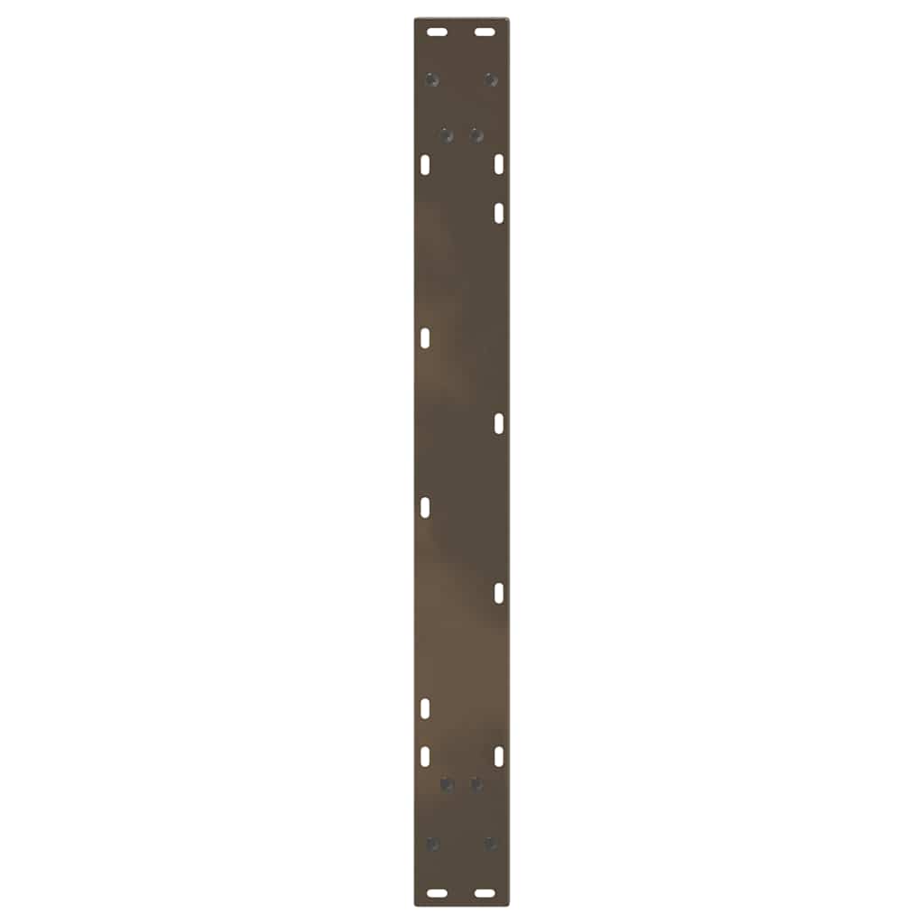 Spisebordben V-formet 2 stk naturell 90x(72-73,3) cm stål