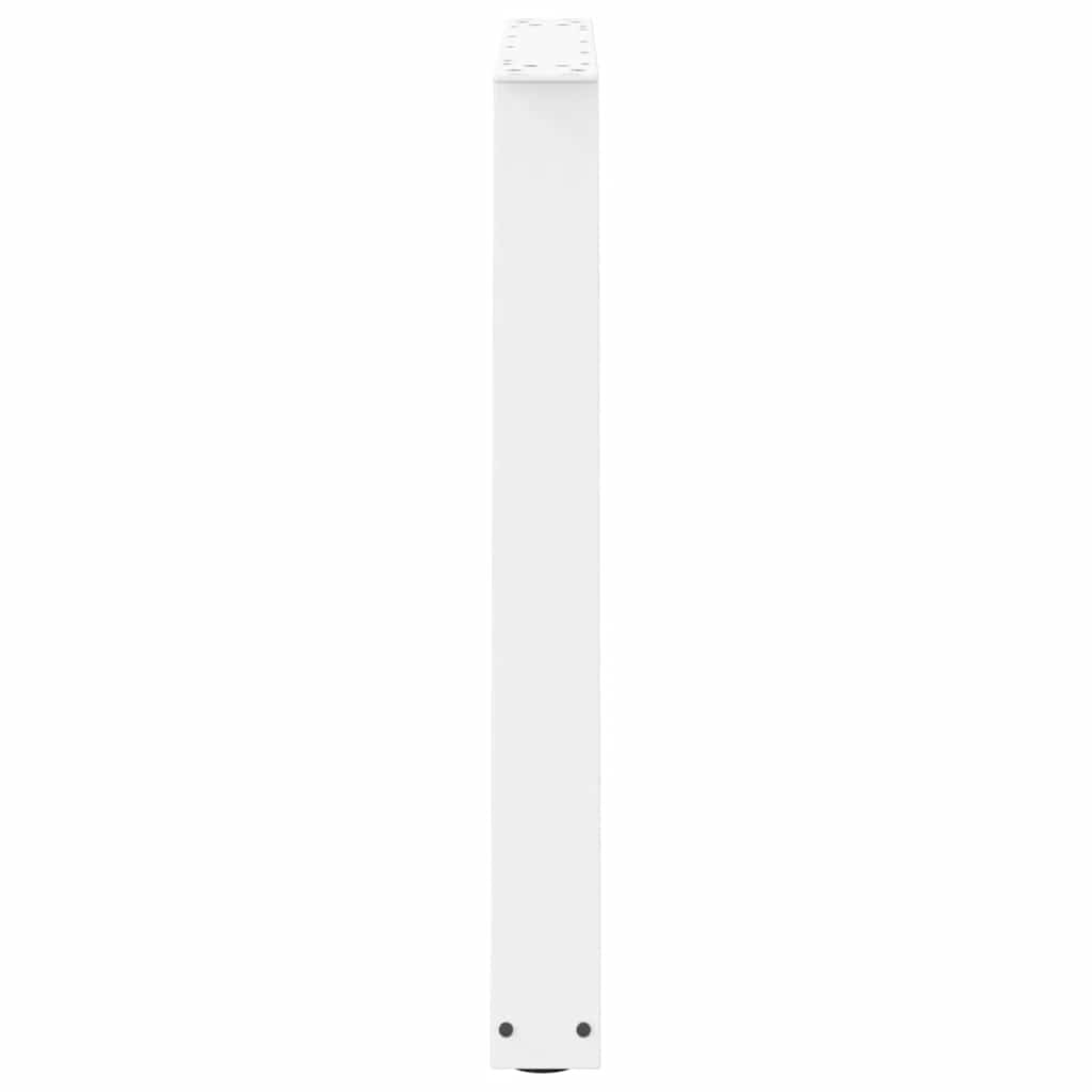 Spisebordben V-formet 3 stk hvit 70x(72-73,3) cm stål
