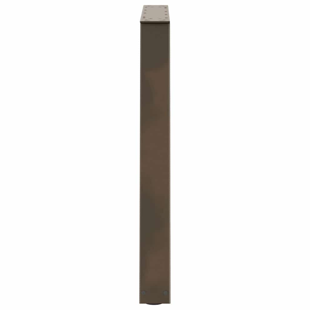 Spisebordben V-formet 3 stk naturell 70x(72-73,3) cm stål