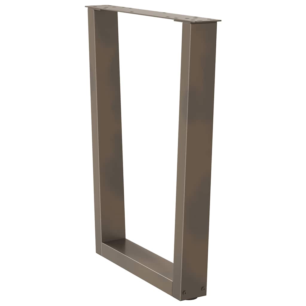 Spisebordben V-formet 2 stk naturell 70x(72-73,3) cm stål