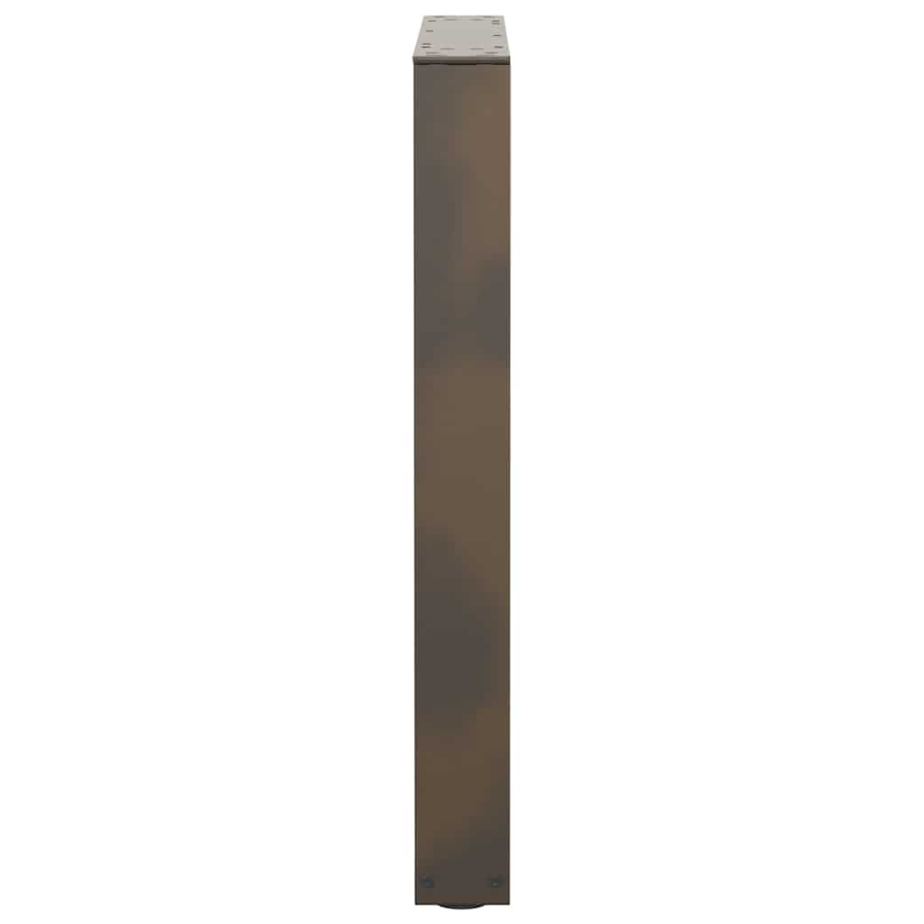 Spisebordben V-formet 2 stk naturell 70x(72-73,3) cm stål