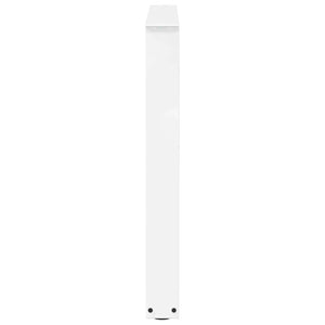 Spisebordben V-formet 2 stk hvit 80x(72-73,3) cm stål