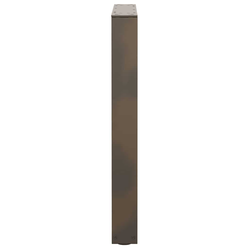 Spisebordben V-formet 3 stk naturell 70x(72-73,3) cm stål