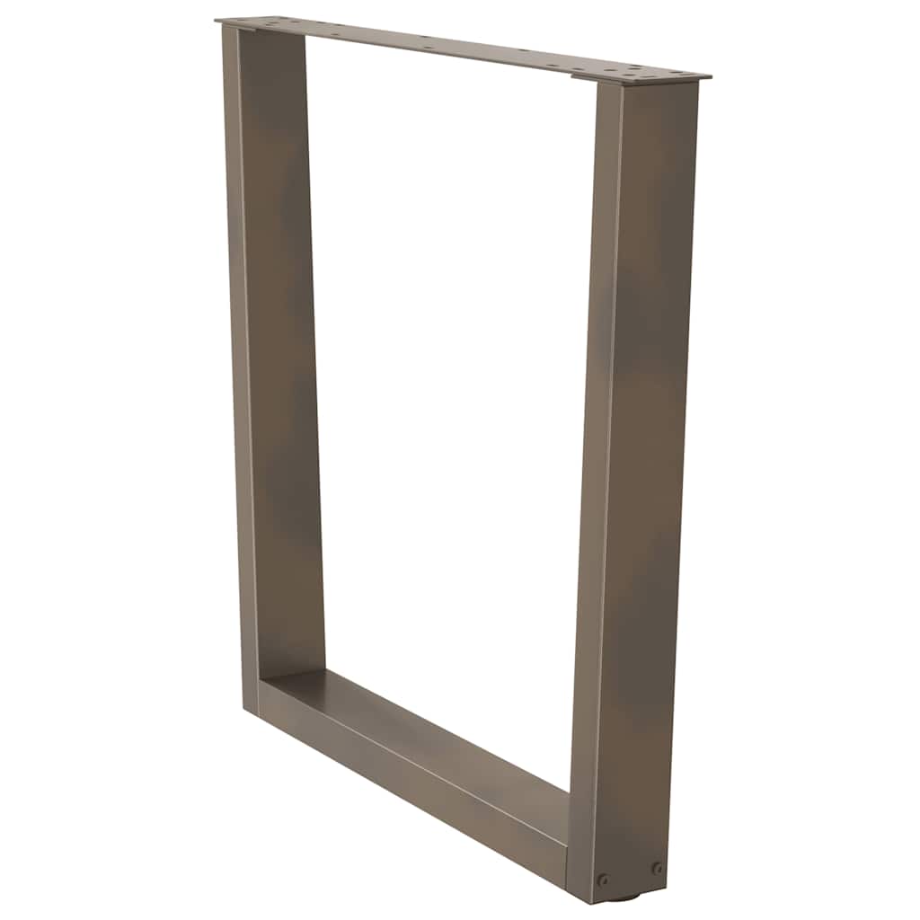Spisebordben V-formet 3 stk naturell 90x(72-73,3) cm stål