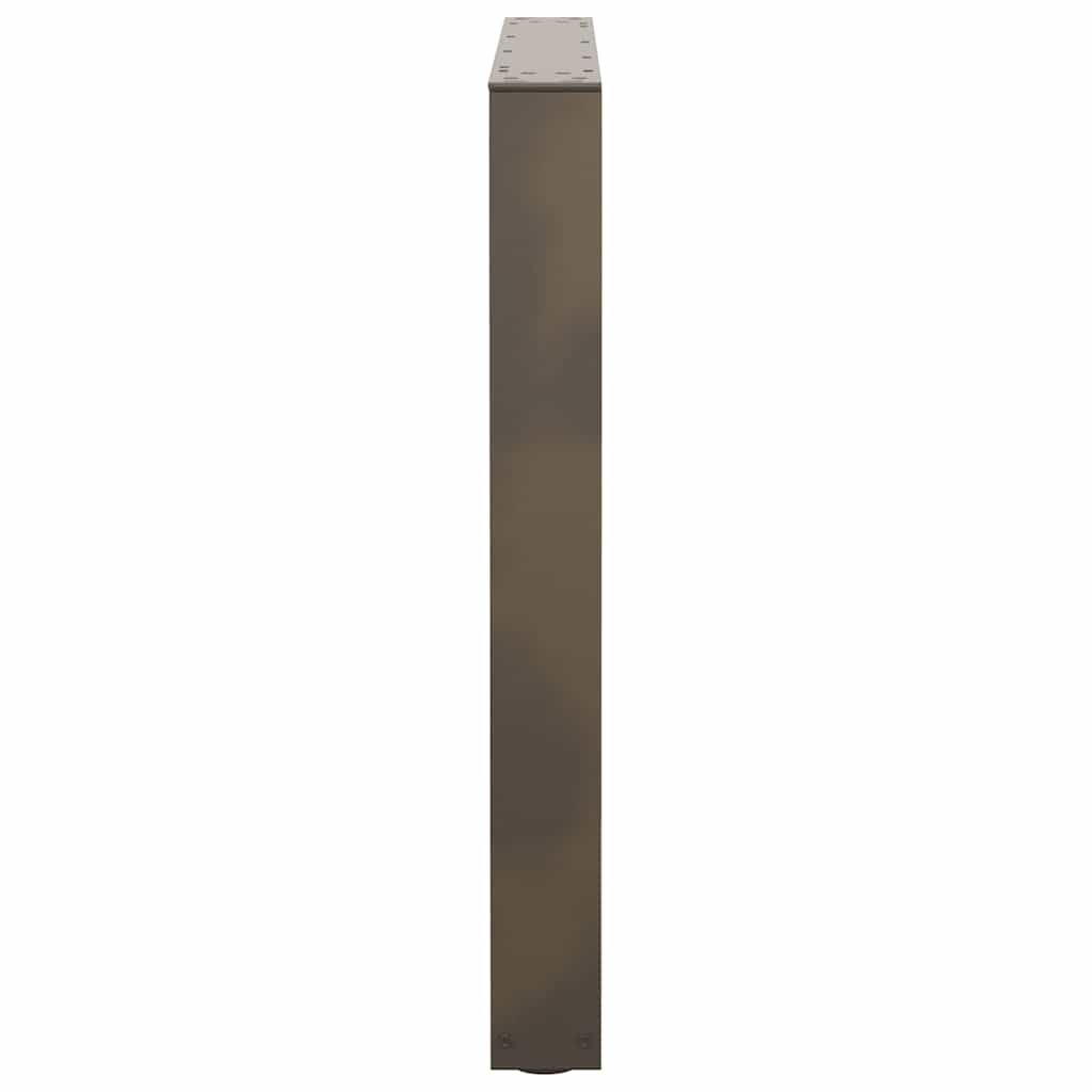 Spisebordben V-formet 3 stk naturell 90x(72-73,3) cm stål