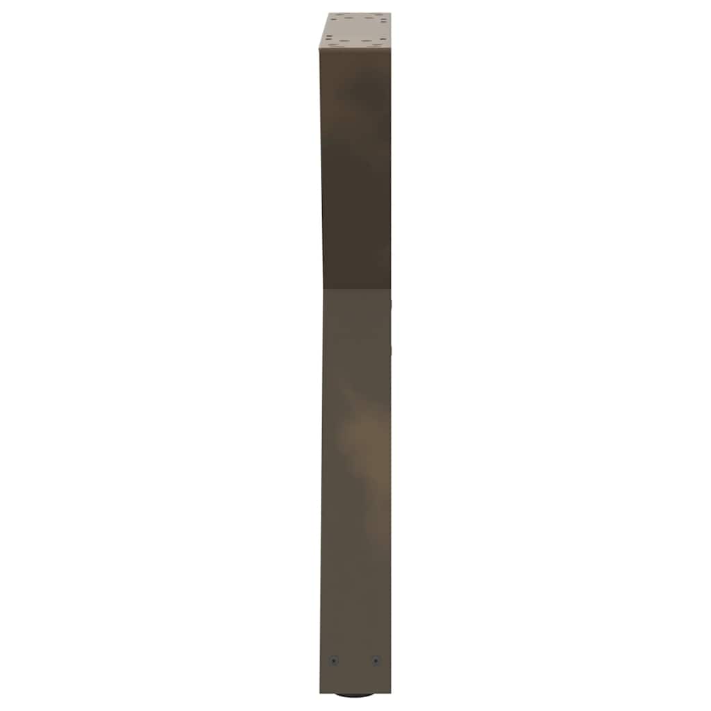 Spisebordben 2 stk naturell 50x(72-73,3) cm stål