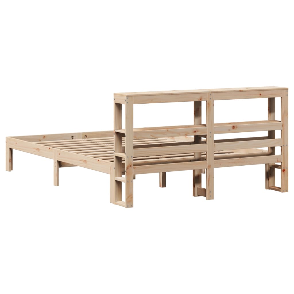 Sengeramme med hodegavl 150x200 cm heltre furu