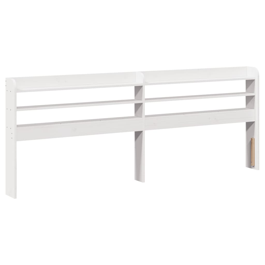 Sengeramme med hodegavl hvit 180x200 cm heltre furu