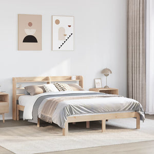 Sengeramme med hodegavl 150x200 cm heltre furu