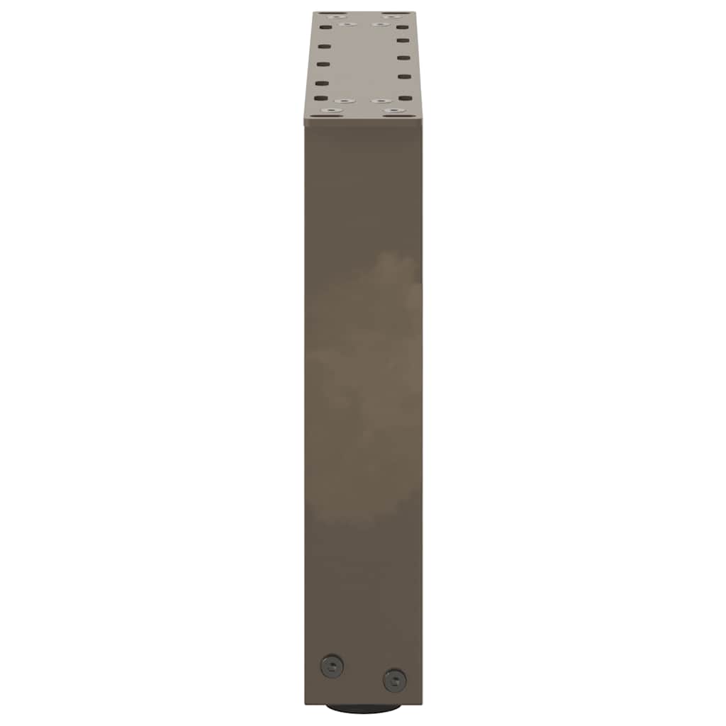 Salongbordben U-formet 2 stk naturell 40x(30-31) cm stål