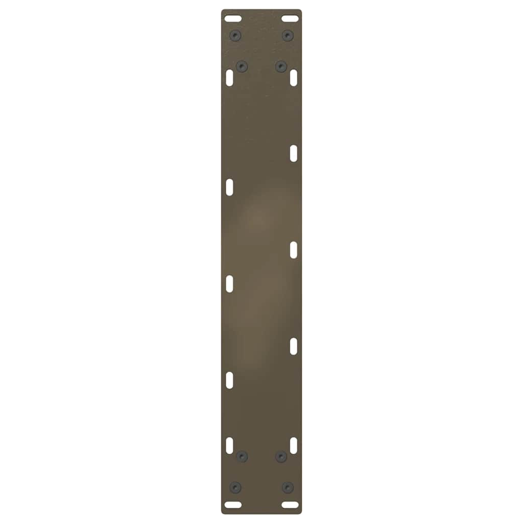 Spisebordben U-formet 2 stk naturell 50x(72-73) cm stål