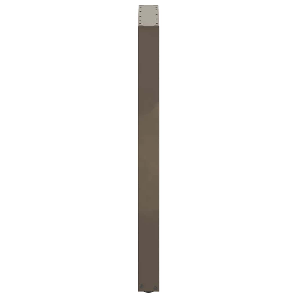 Salongbordben U-formet 2 stk naturell 60x(100-101) cm stål