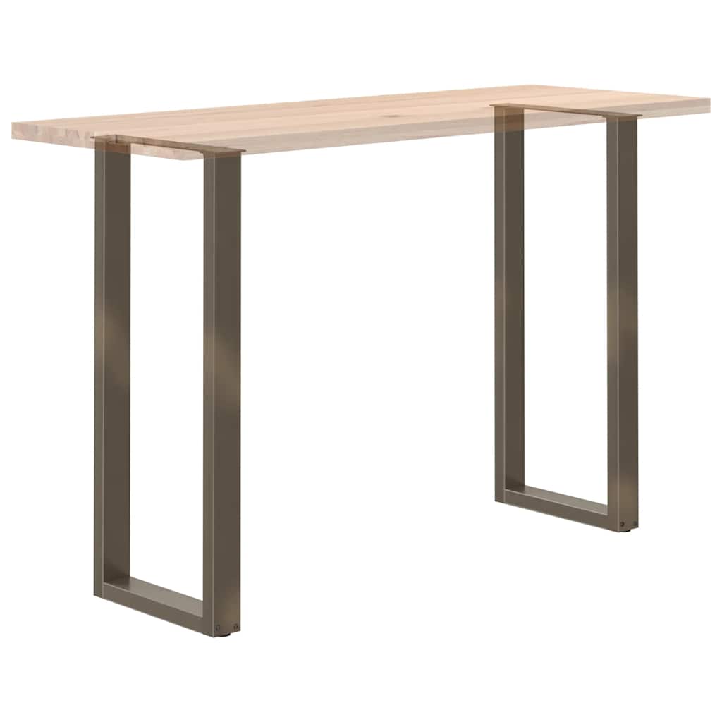 Salongbordben U-formet 2 stk naturell 50x(110-111) cm stål