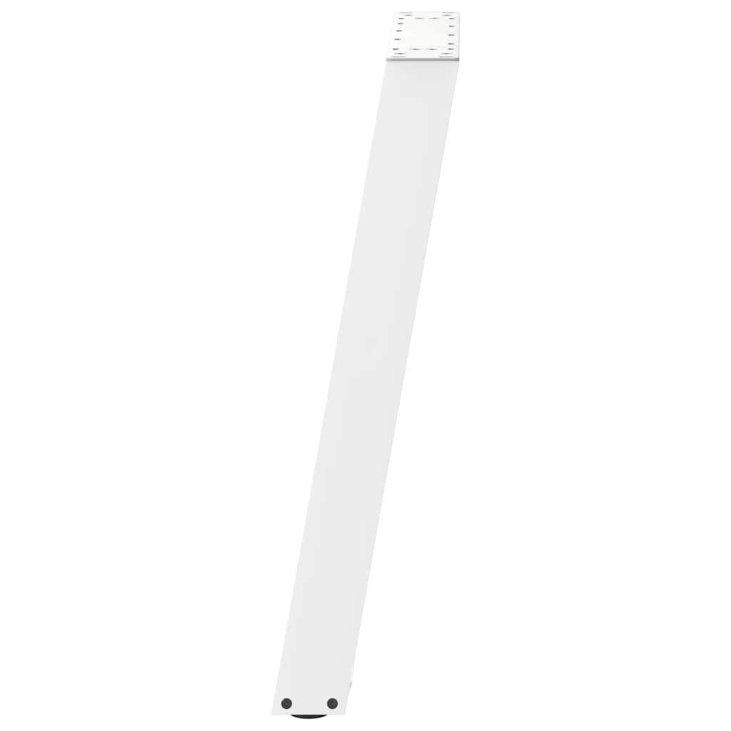 Spisebordben U-formet 2 stk hvit 60x(72-73) cm stål