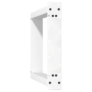 Spisebordben U-formet 2 stk hvit 60x(72-73) cm stål
