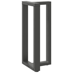 Bar table legs T-shaped 2 pcs anthracite 40x35x(90-91) cm steel