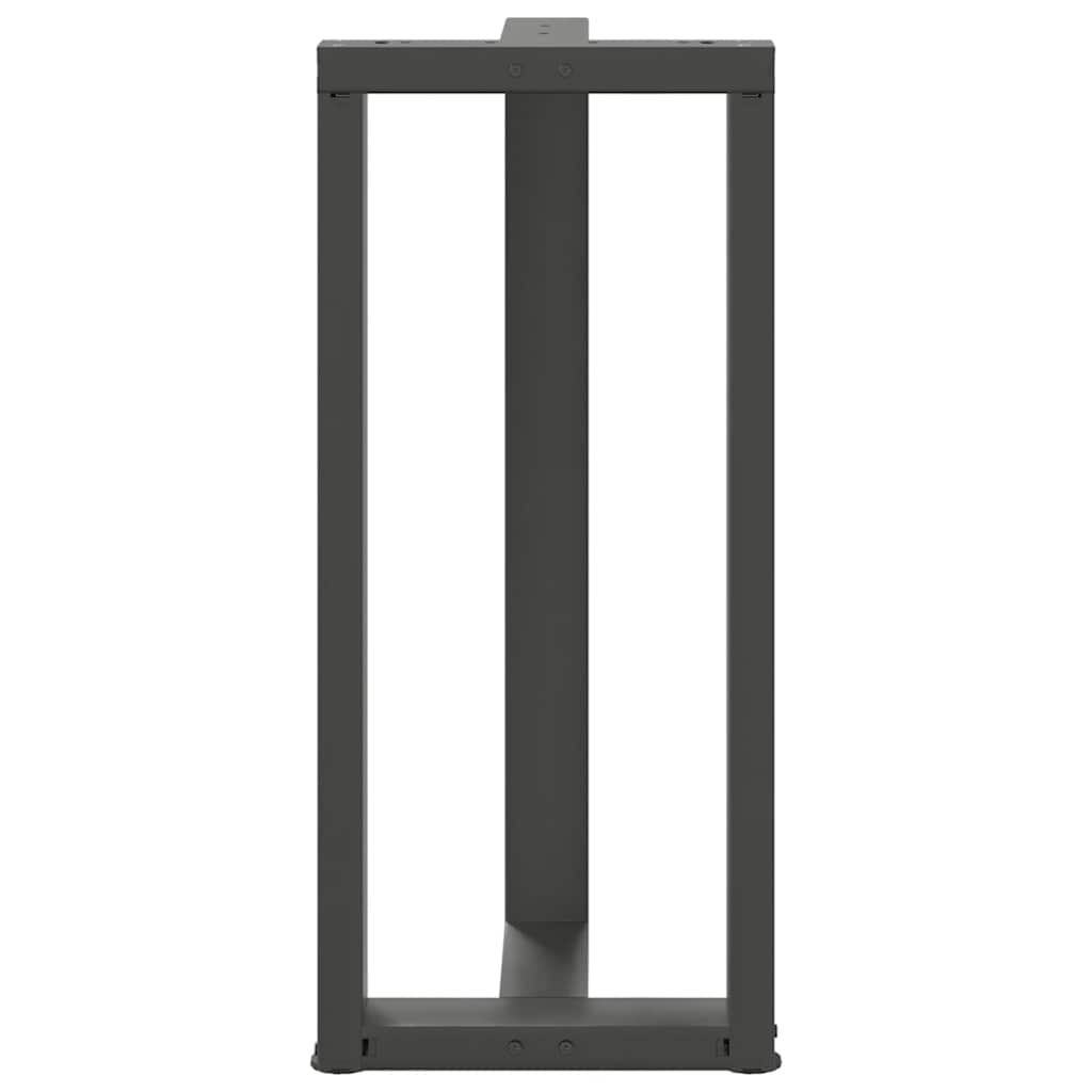 Bar table legs T-shaped 2 pcs anthracite 40x35x(90-91) cm steel