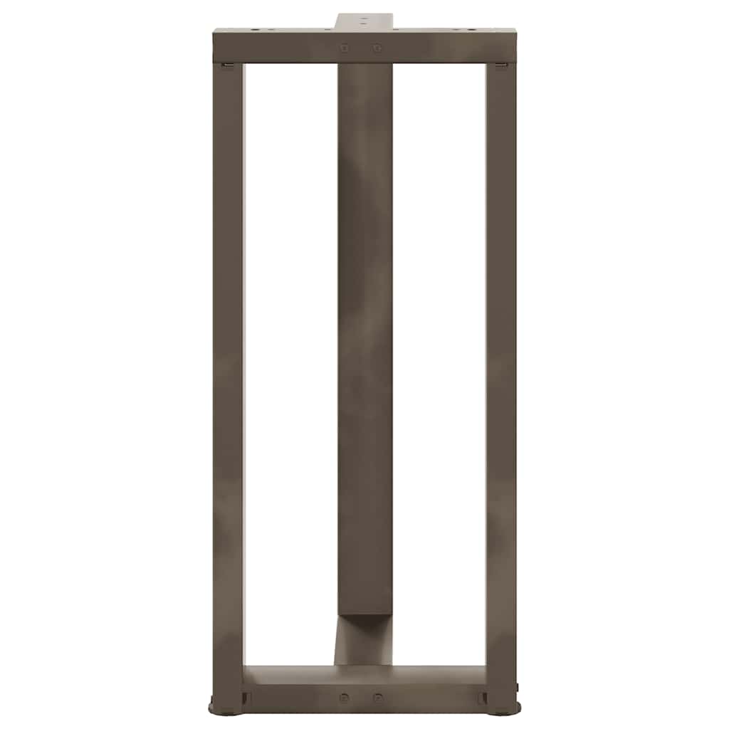 Barbordben T-formet 2 stk naturell 40x35x(90-91) cm stål