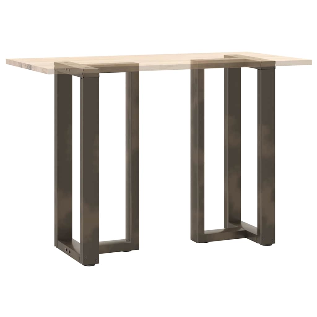 Barbordben T-formet 2 stk naturell 40x35x(90-91) cm stål