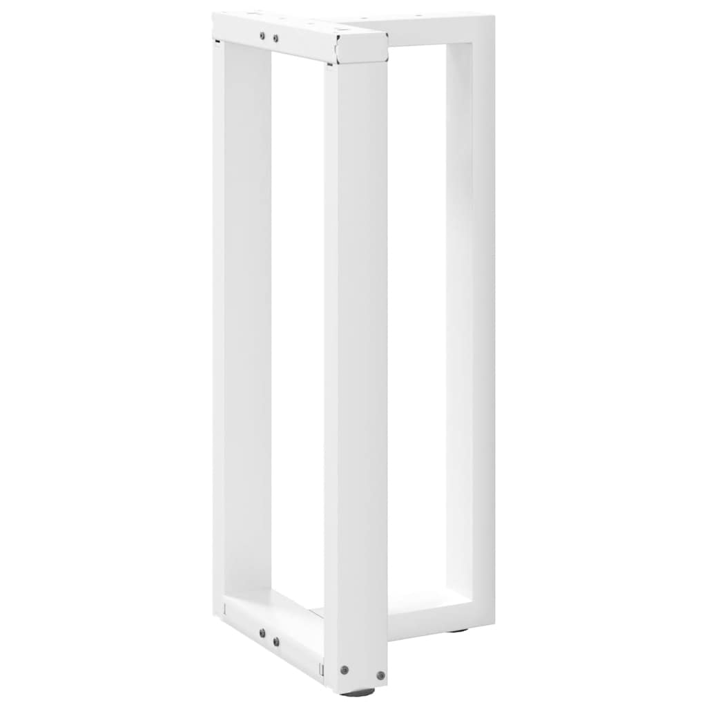 Barbordben T-formet 2 stk hvit 50x35x(90-91) cm stål