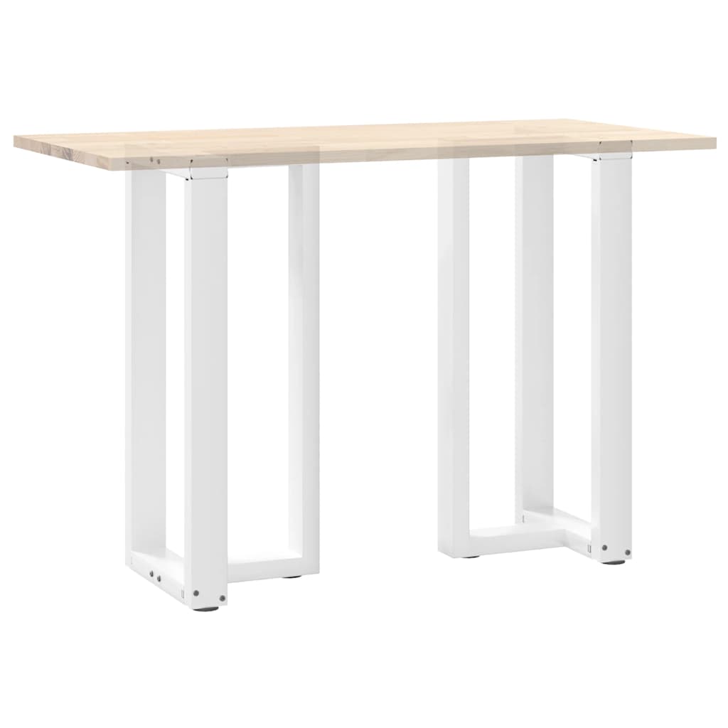 Barbordben T-formet 2 stk hvit 50x35x(90-91) cm stål