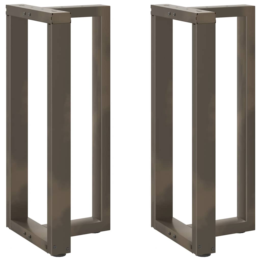 Barbordben T-formet 2 stk naturell 50x35x(90-91) cm stål