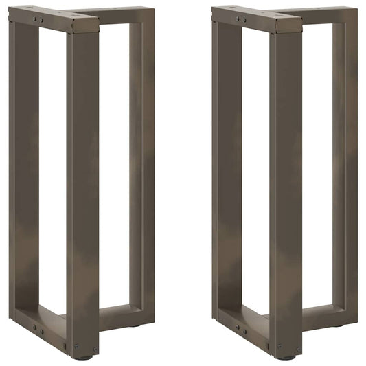 Barbordben T-formet 2 stk naturell 50x35x(90-91) cm stål