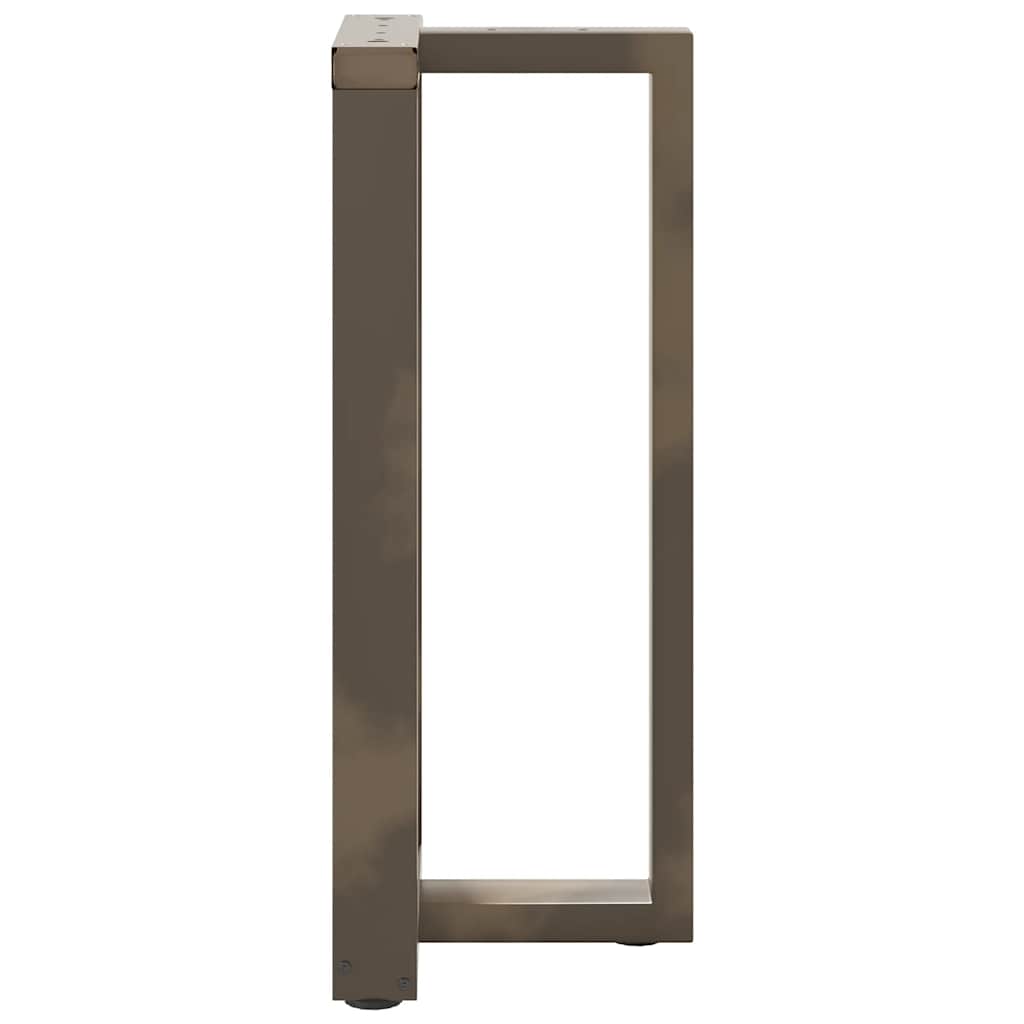 Barbordben T-formet 2 stk naturell 50x35x(90-91) cm stål