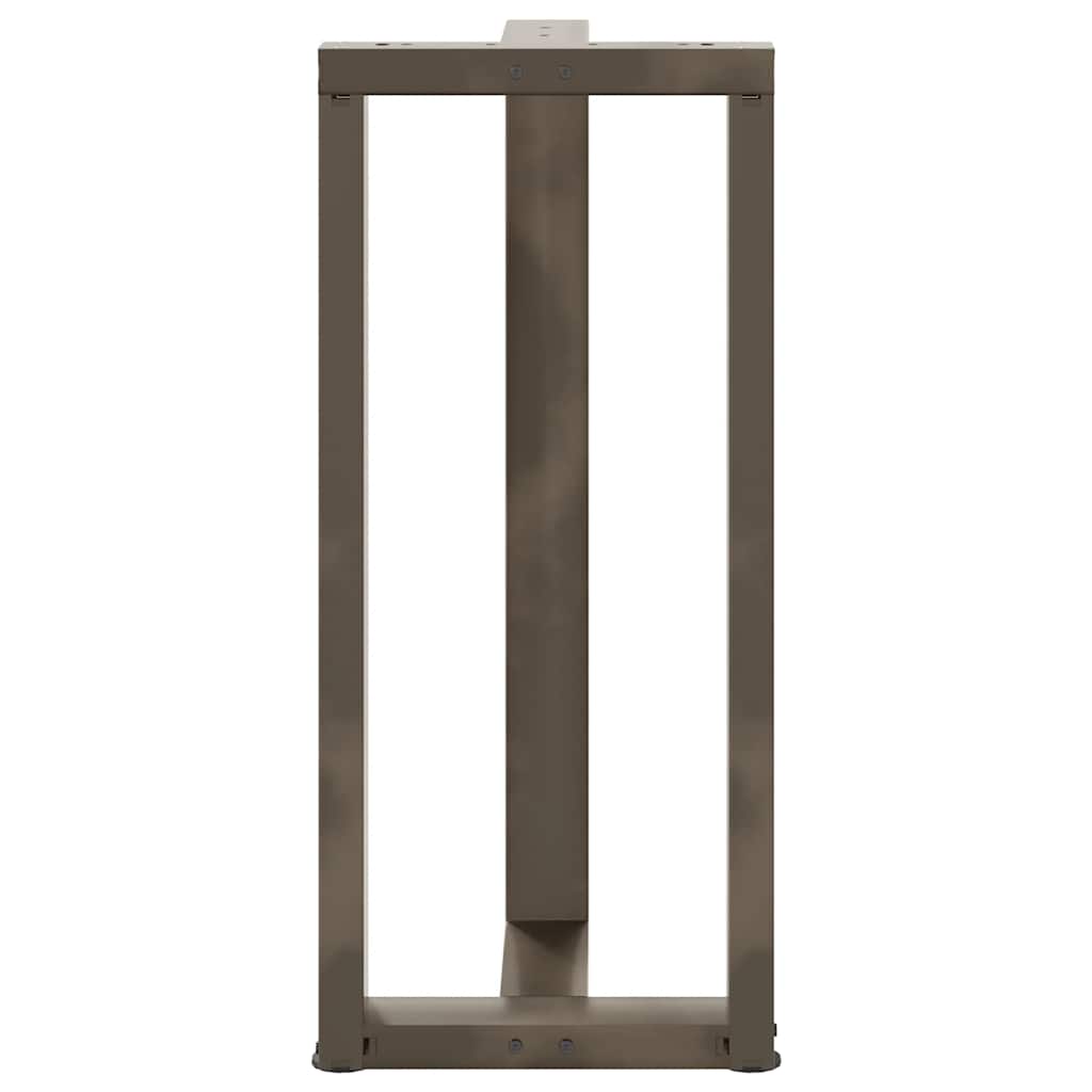 Barbordben T-formet 2 stk naturell 50x35x(90-91) cm stål
