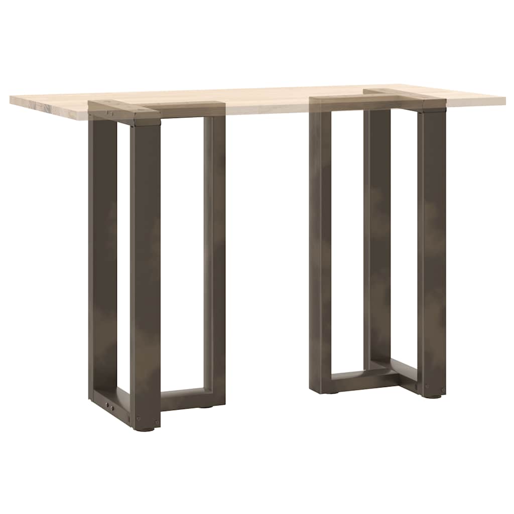Barbordben T-formet 2 stk naturell 50x35x(90-91) cm stål