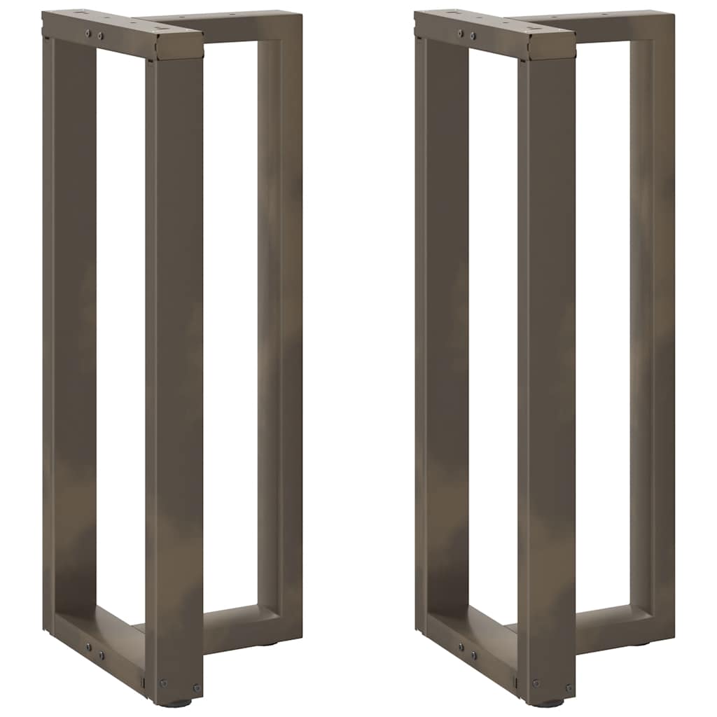 Barbordben T-formet 2 stk naturell 50x35x(100-101) cm stål