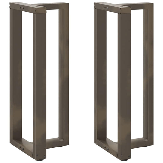 Barbordben T-formet 2 stk naturell 50x35x(100-101) cm stål