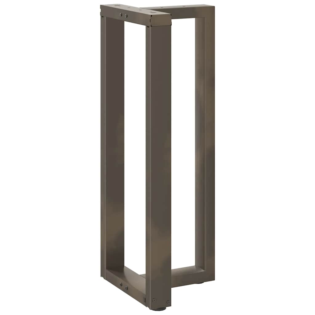 Barbordben T-formet 2 stk naturell 50x35x(100-101) cm stål