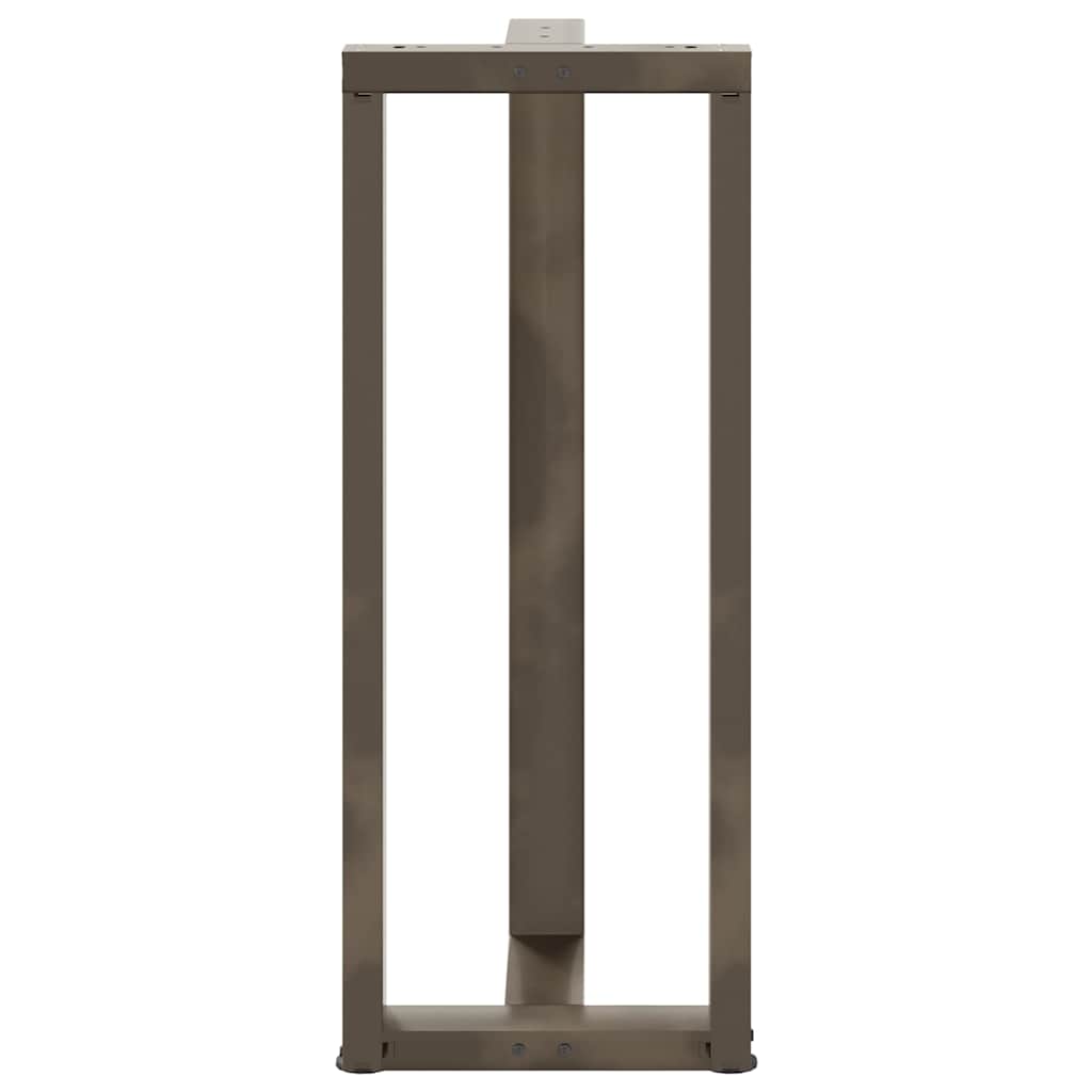 Barbordben T-formet 2 stk naturell 50x35x(100-101) cm stål