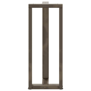 Barbordben T-formet 2 stk naturell 50x35x(100-101) cm stål