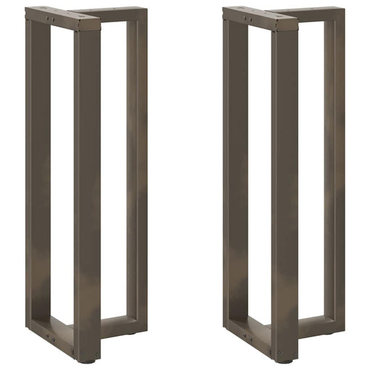Barbordben T-formet 2 stk naturell 40x35x(110-111) cm stål