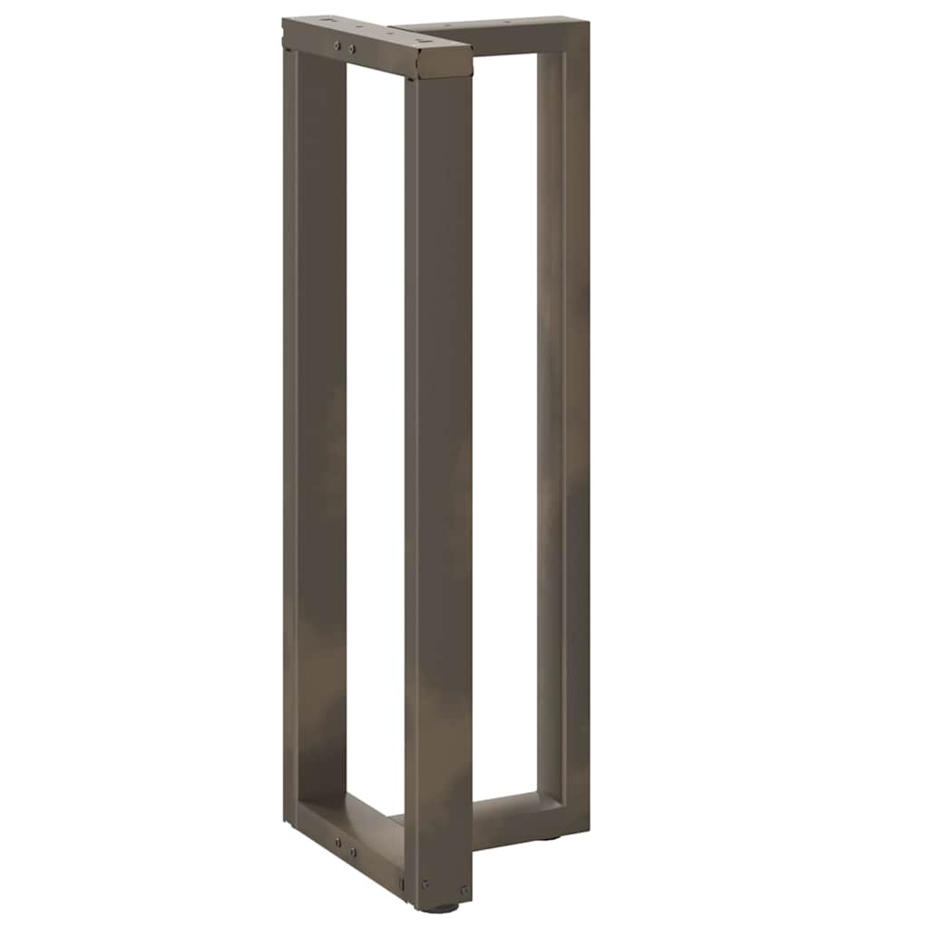 Barbordben T-formet 2 stk naturell 40x35x(110-111) cm stål