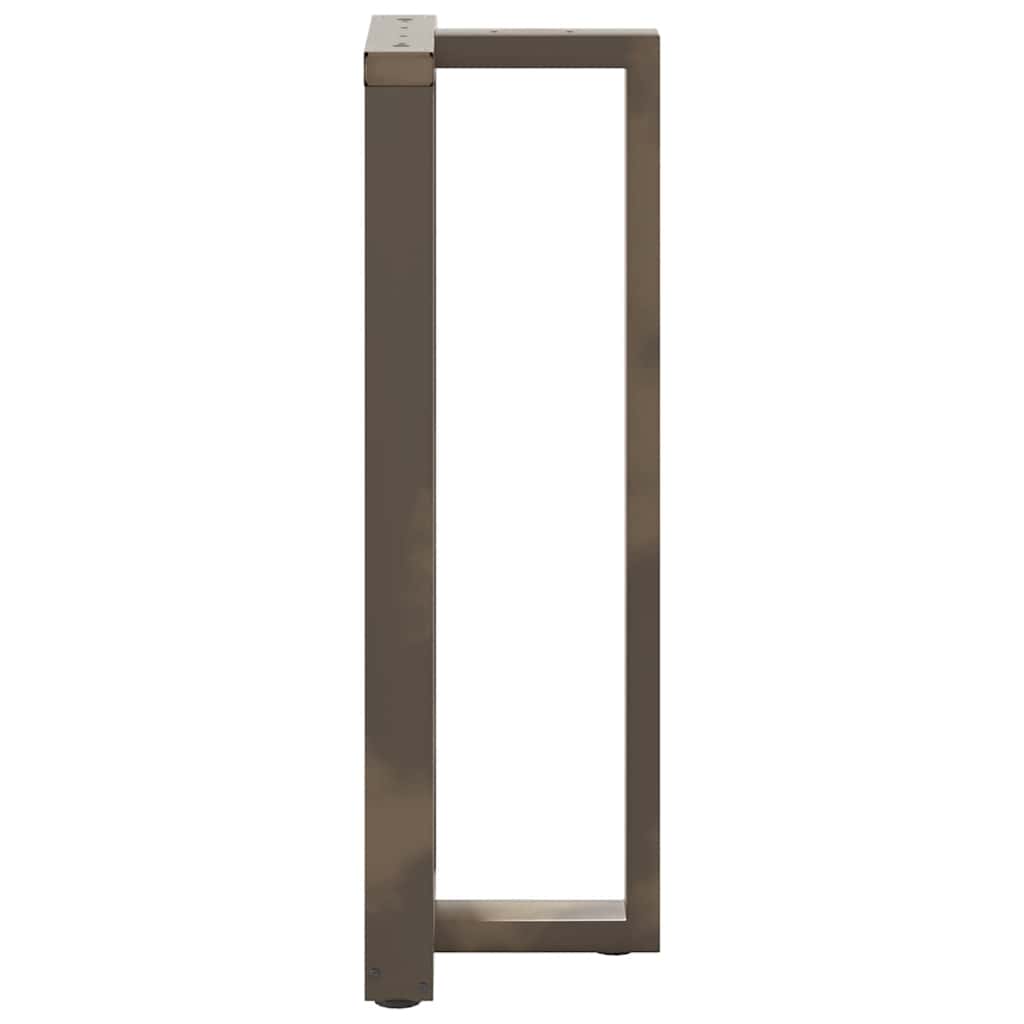 Barbordben T-formet 2 stk naturell 40x35x(110-111) cm stål