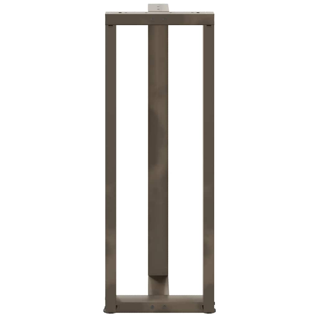 Barbordben T-formet 2 stk naturell 40x35x(110-111) cm stål